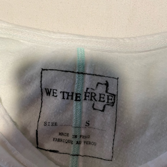 We The Free long sleeve minty bayalage T-shirt - Picture 6 of 9